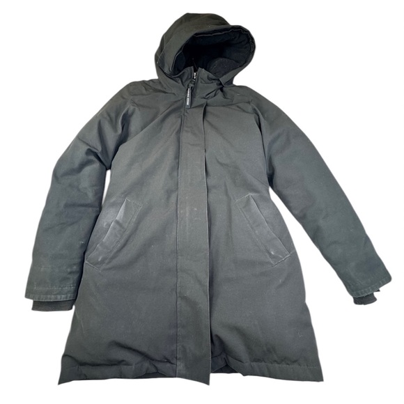 Canada Goose Jackets & Blazers - Canada Goose Coat Women Small Black Victoria Parka Down Jacket Graphite Gorpcore